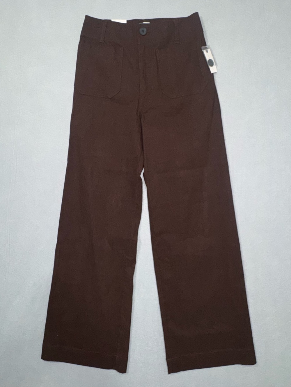 Anthropologie Maeve Colette High-Rise Wide-Leg Full-Length Pants in Magic Fabric - Picture 9 of 10